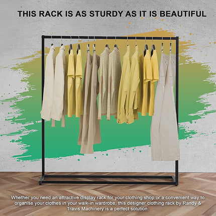 Commercial Clothing Garment Rack Retail Shop Black.