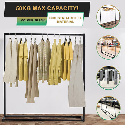 Commercial Clothing Garment Rack Retail Shop Black.