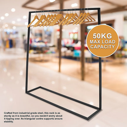 Commercial Clothing Garment Rack Retail Shop Black.