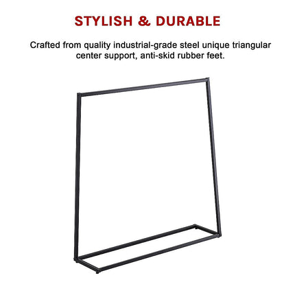 Commercial Clothing Garment Rack Retail Shop Black.