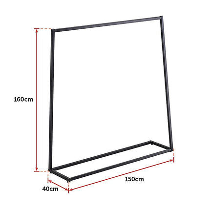 Commercial Clothing Garment Rack Retail Shop Black.
