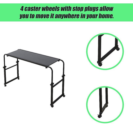 Overbed Table Work Laptop Desk with Wheels.