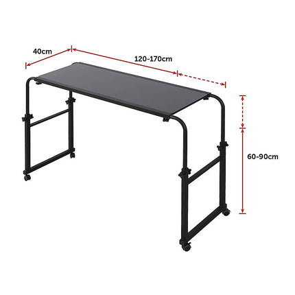 Overbed Table Work Laptop Desk with Wheels.