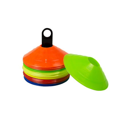 60 Pack Sports Training Discs Markers Cones Soccer AFL Exercise Personal Fitness.