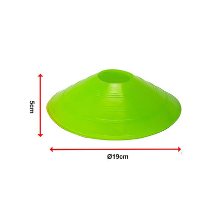 60 Pack Sports Training Discs Markers Cones Soccer AFL Exercise Personal Fitness.