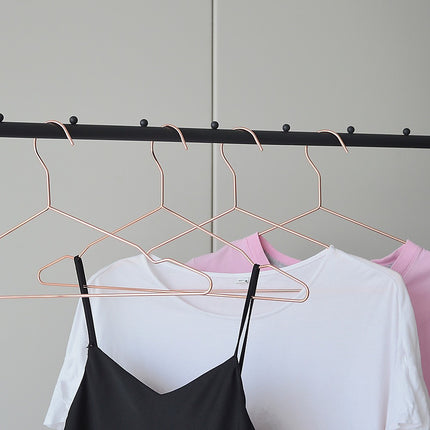 Adult 16.5" Rose Gold Shiny Metal Wire Coat Suit Top Clothes Hangers (30pc per set).