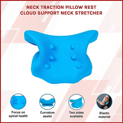Neck Traction Pillow Rest Cloud Support Neck Stretcher.