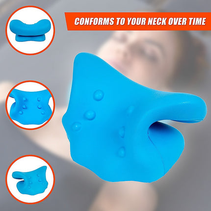 Neck Traction Pillow Rest Cloud Support Neck Stretcher.