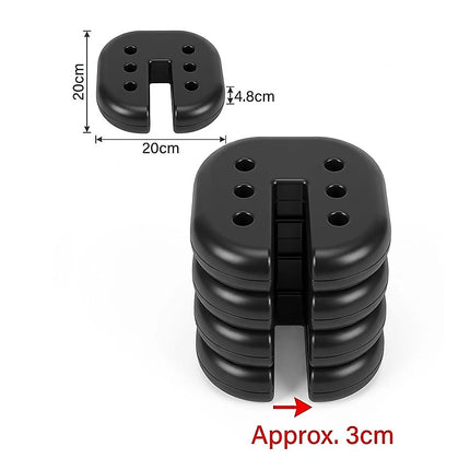 4pcs Outdoor Canopy Tent Leg Weights Anchor Stand Heavy Duty Gazebo Discs Base.