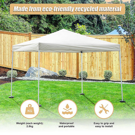 4pcs Outdoor Canopy Tent Leg Weights Anchor Stand Heavy Duty Gazebo Discs Base.