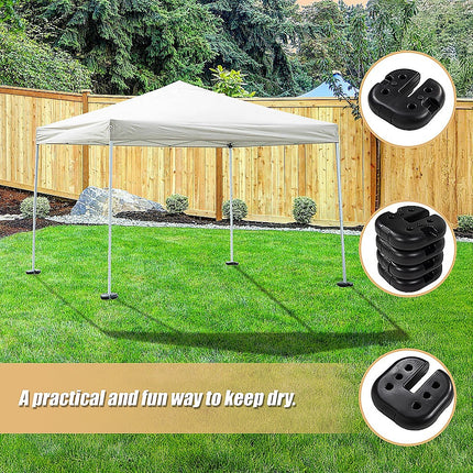 4pcs Outdoor Canopy Tent Leg Weights Anchor Stand Heavy Duty Gazebo Discs Base.