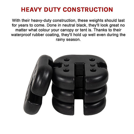 4pcs Outdoor Canopy Tent Leg Weights Anchor Stand Heavy Duty Gazebo Discs Base.