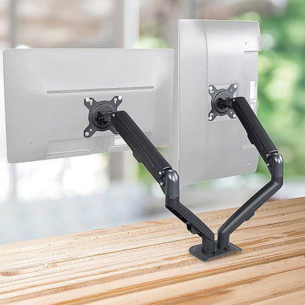 Dual Screen Gas-strut Monitor Stand Mount Desktop Bracket for LED/LC.