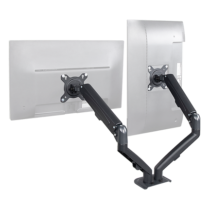 Dual Screen Gas-strut Monitor Stand Mount Desktop Bracket for LED/LC.