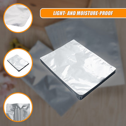 100x Food Vacuum Bags Pouch Foil Aluminum Storage Bags Heat Seal 30x40cm.
