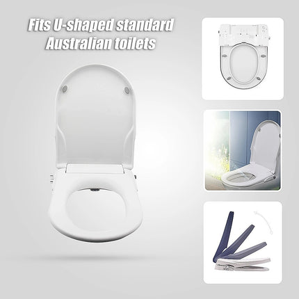 Non Electric Bidet Toilet Seat W/ Cover Bathroom Spray Water Wash.