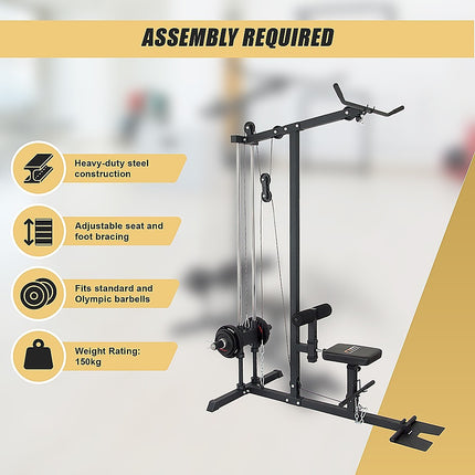 Lat PullDown Low Row Fitness Machine.