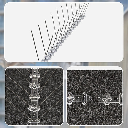 20x 50cm Bird Spike S304 wire Spikes Eaves Pigeon Gull Starling 10M.