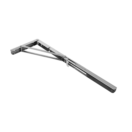 2x 20" Stainless Steel Folding Table Bracket Shelf Bench 50kg Load Heavy Duty.