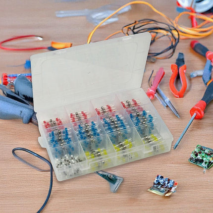 250PCS Waterproof Solder Seal Sleeve Heat Shrink Butt Wire Connectors Terminals.