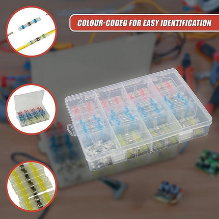 250PCS Waterproof Solder Seal Sleeve Heat Shrink Butt Wire Connectors Terminals.