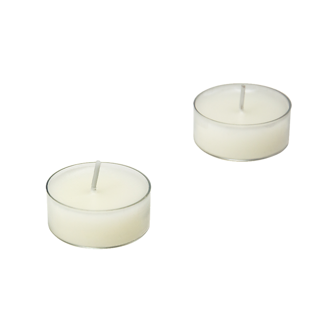 Bulk Buy Unscented SOY WAX Tealights, Soy Wax Tealight Candles - (100pc per set).