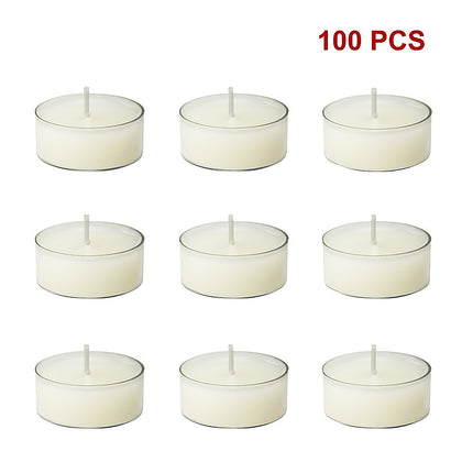 Bulk Buy Unscented SOY WAX Tealights, Soy Wax Tealight Candles - (100pc per set).