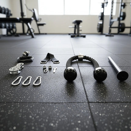 Pulley System Cable Attachment Pull Down Machine DIY Home Gym Workout Kit.