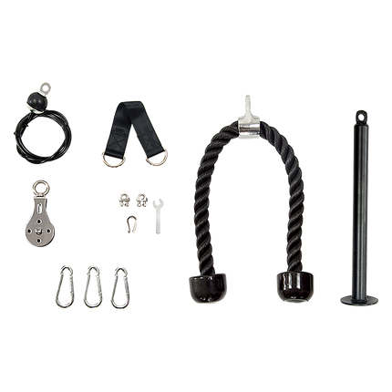 Pulley System Cable Attachment Pull Down Machine DIY Home Gym Workout Kit.