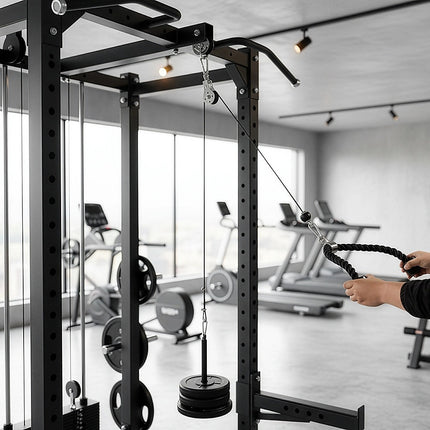 Pulley System Cable Attachment Pull Down Machine DIY Home Gym Workout Kit.