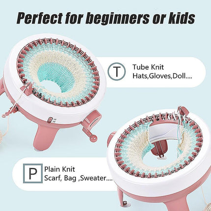 DIY Knitting Machine Smart Weaving Knit Rotating Kids Toy Scarf Sock Hat Gift.