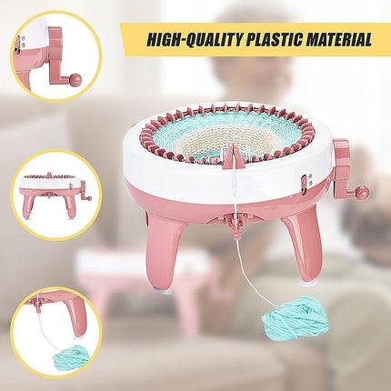 DIY Knitting Machine Smart Weaving Knit Rotating Kids Toy Scarf Sock Hat Gift.