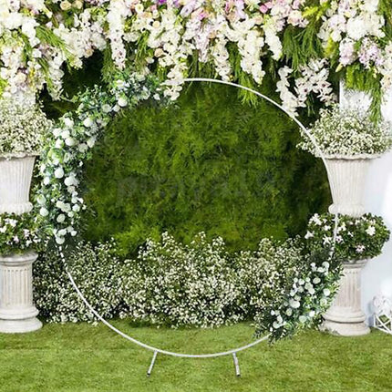 2M Wedding Hoop Round Circle Arch Backdrop Flower Display Stand Frame Background.