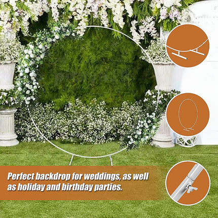 2M Wedding Hoop Round Circle Arch Backdrop Flower Display Stand Frame Background.
