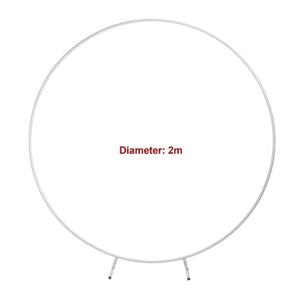 2M Wedding Hoop Round Circle Arch Backdrop Flower Display Stand Frame Background.