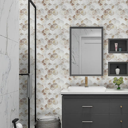 Tiles 3D Peel and Stick Wall Tile Shell Mosaic 10 Sheets.