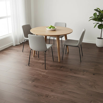 Vinyl Floor Tiles Self Adhesive Flooring Black Walnut Wood Grain 16 Pack 2.3SQM.