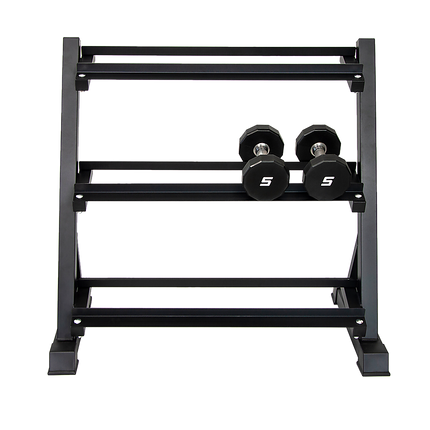Dumbbell Rack Storage Stand Hex Weight Heavy Duty 3 Tier Wide Home Gym Fitness.