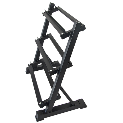 Dumbbell Rack Storage Stand Hex Weight Heavy Duty 3 Tier Wide Home Gym Fitness.