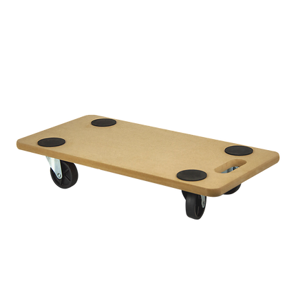 200kg Heavy Duty Hand Dolly Furniture Wooden Trolley Cart Moving Platform Mover.