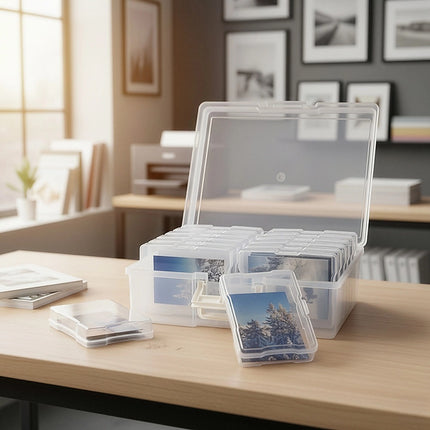 Jumbo Photo Storage Box 1600 4x6 Picture Album Organizer Container Craft Case.