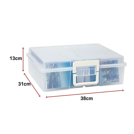 Jumbo Photo Storage Box 1600 4x6 Picture Album Organizer Container Craft Case.