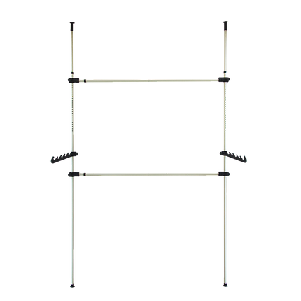 Heavy Duty Adjust Clothes Rail Storage Garment Shelf Hanging Display Stand Rack.