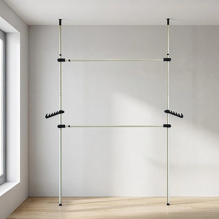 Heavy Duty Adjust Clothes Rail Storage Garment Shelf Hanging Display Stand Rack.
