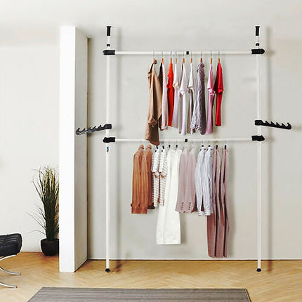 Heavy Duty Adjust Clothes Rail Storage Garment Shelf Hanging Display Stand Rack.