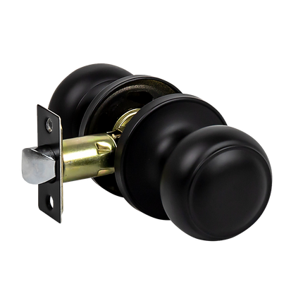 Door Handle Set Lever Passage Function Square Satin Nickel.