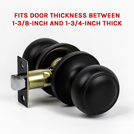 Door Handle Set Lever Passage Function Square Satin Nickel.