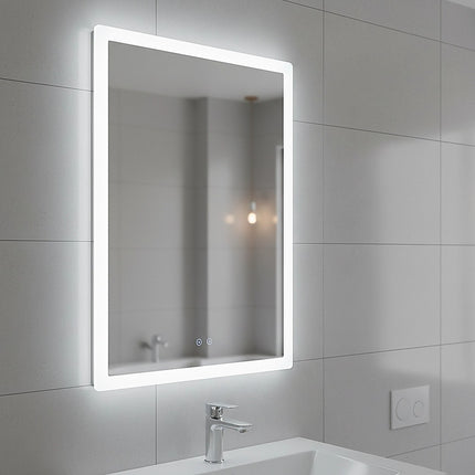 Smart Mirror Bathroom Vanity LED Lighted Wall Mirror 800x600mm.
