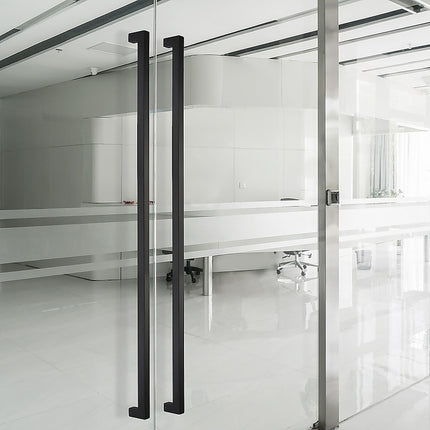 Entrance Door Pull Handle Matte Black 1500mm.