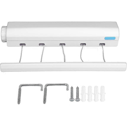 Retracting Clothesline 5 Line 18m Hanging Clothes Space Hanger.